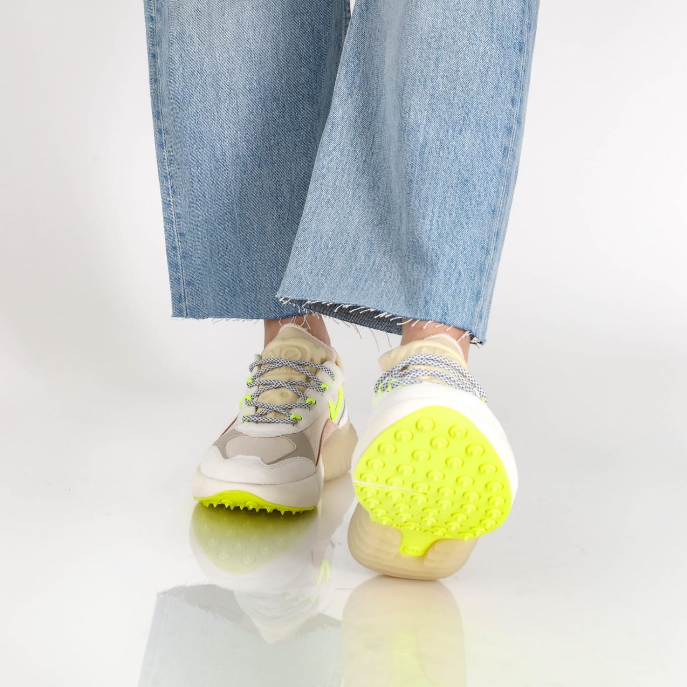 SPINNER JOGGER - VENICE/SUEDE - IVORY/WHITE
